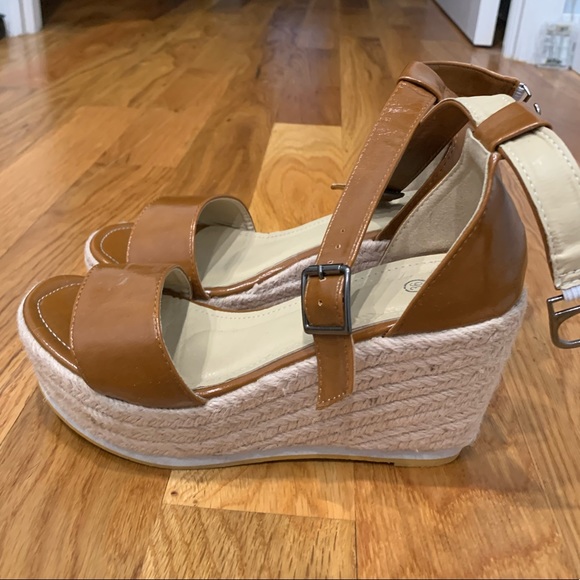 SHEIN Brown Espadrille Wedges - Picture 2 of 4